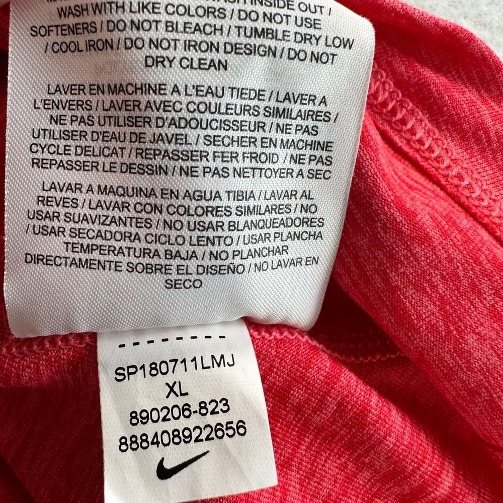 Nike Running Womens Dri-FIT Half Zip Pullover XL Red Navy 890206-823 - Picture 15 of 15
